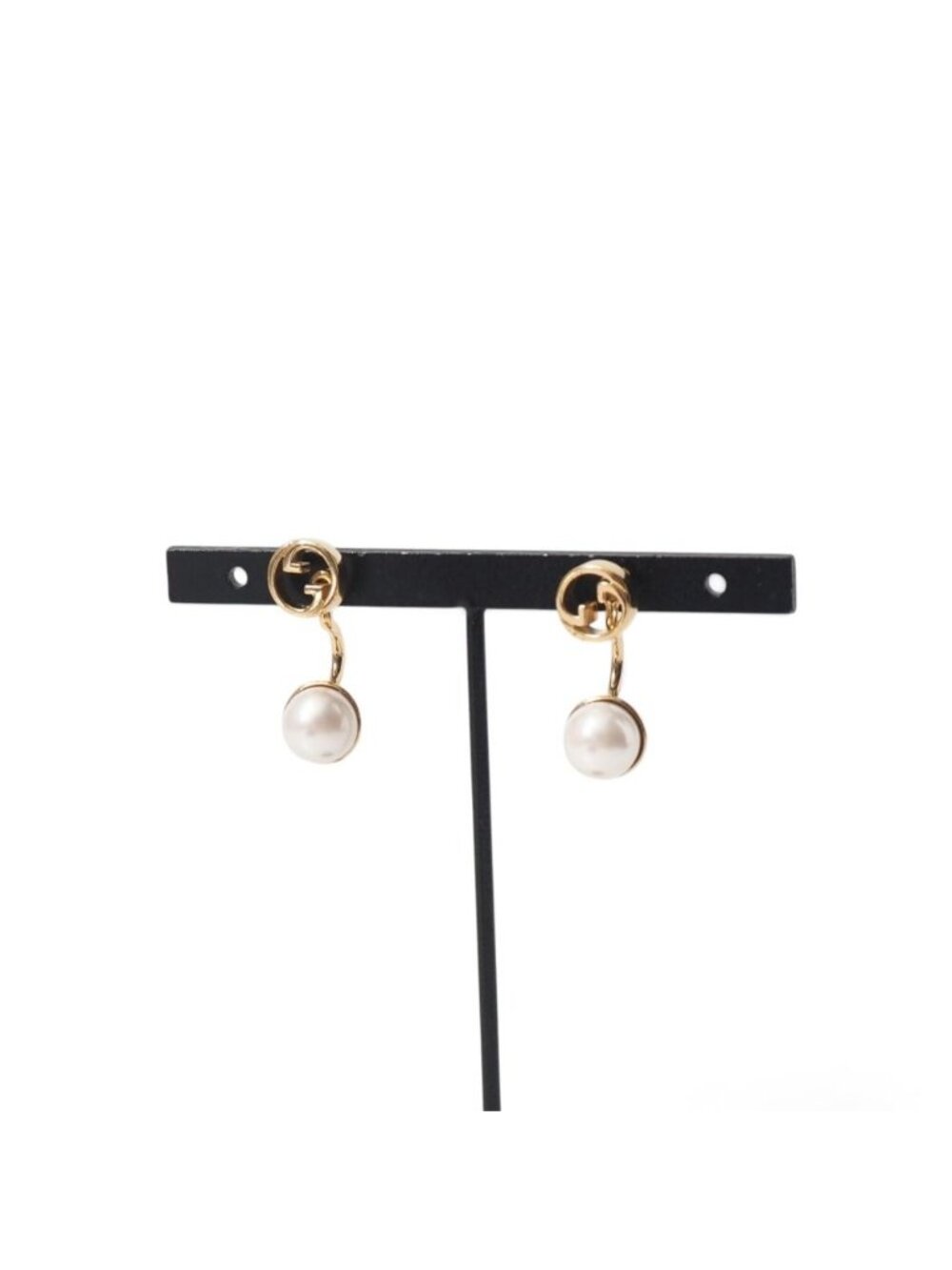 Gucci Blondie Earrings GG Faux Pearl